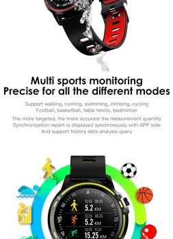 

L8 1.2-Inch Fit HD Round Screen Bluetooth Heart Rate ECG Blood Pressure Adult Oxygen Leisure Sports Smart Watch