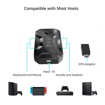 

Mobile Gaming Keyboard Mouse Adapter Converter Conversion Box for Nintend Switch/Lite/XBOX ONE/PS4/PS3 Accessories