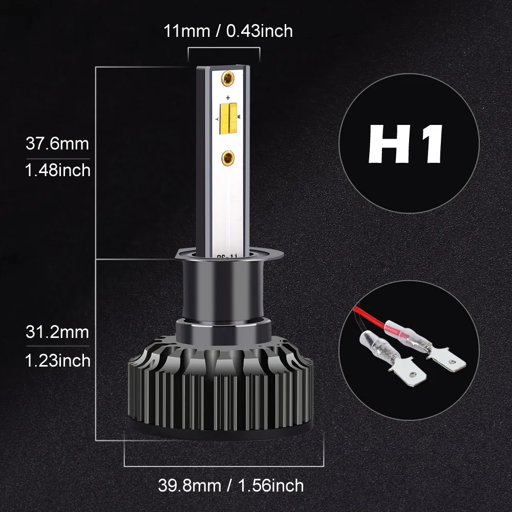 Hillpow 3000K 4300K 6500K цвет: желтый, белый Цвет 12V 72W фары для автомобиля лампы 9004 9005 9006 9007 H3 H4 H7 H11 H1 светодиодный автомобильный светильник