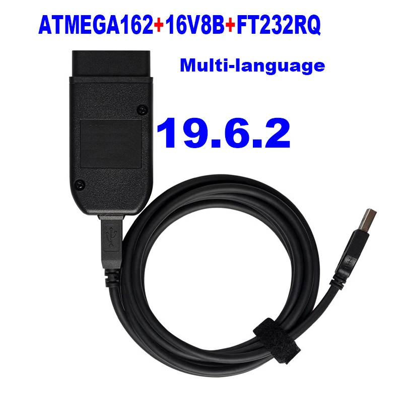 

Electrical Testers General OBDII 16Pin Diagnostic cable 19.6.2 Interface 2nd ATMEGA162+16V8B+FT232RQ