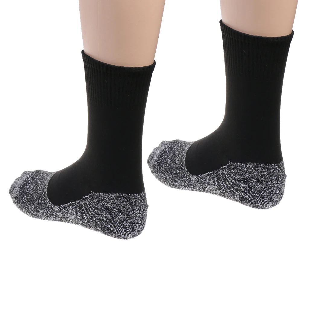 1 Pair Fibers Winter Thermal Middle Long Socks Resilient Running Practical Casual Super Soft Unique Comfort Warm Stockings