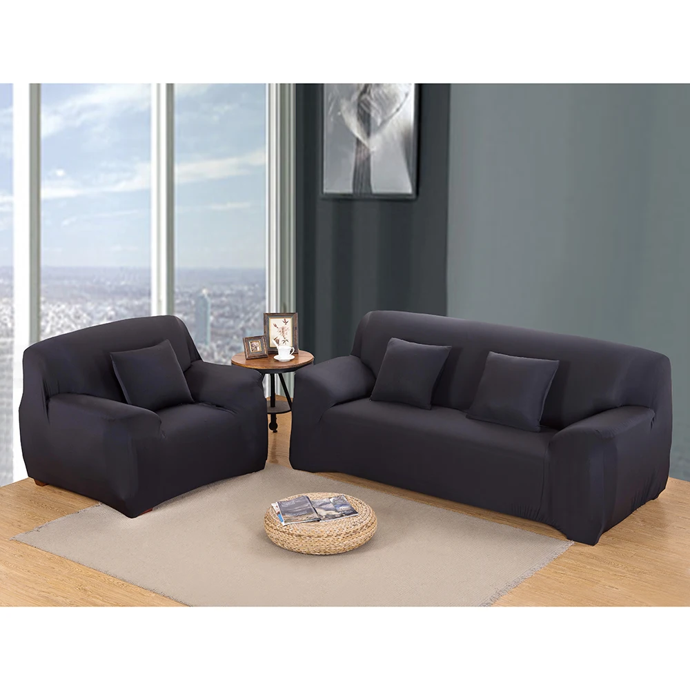 Стрейч диванных чехлов протектор мебели полиэстер Loveseat крышка M l XL XXL XXXL XXXXL 1/2/3/4-seater Arm накидки на стулья для Гостиная