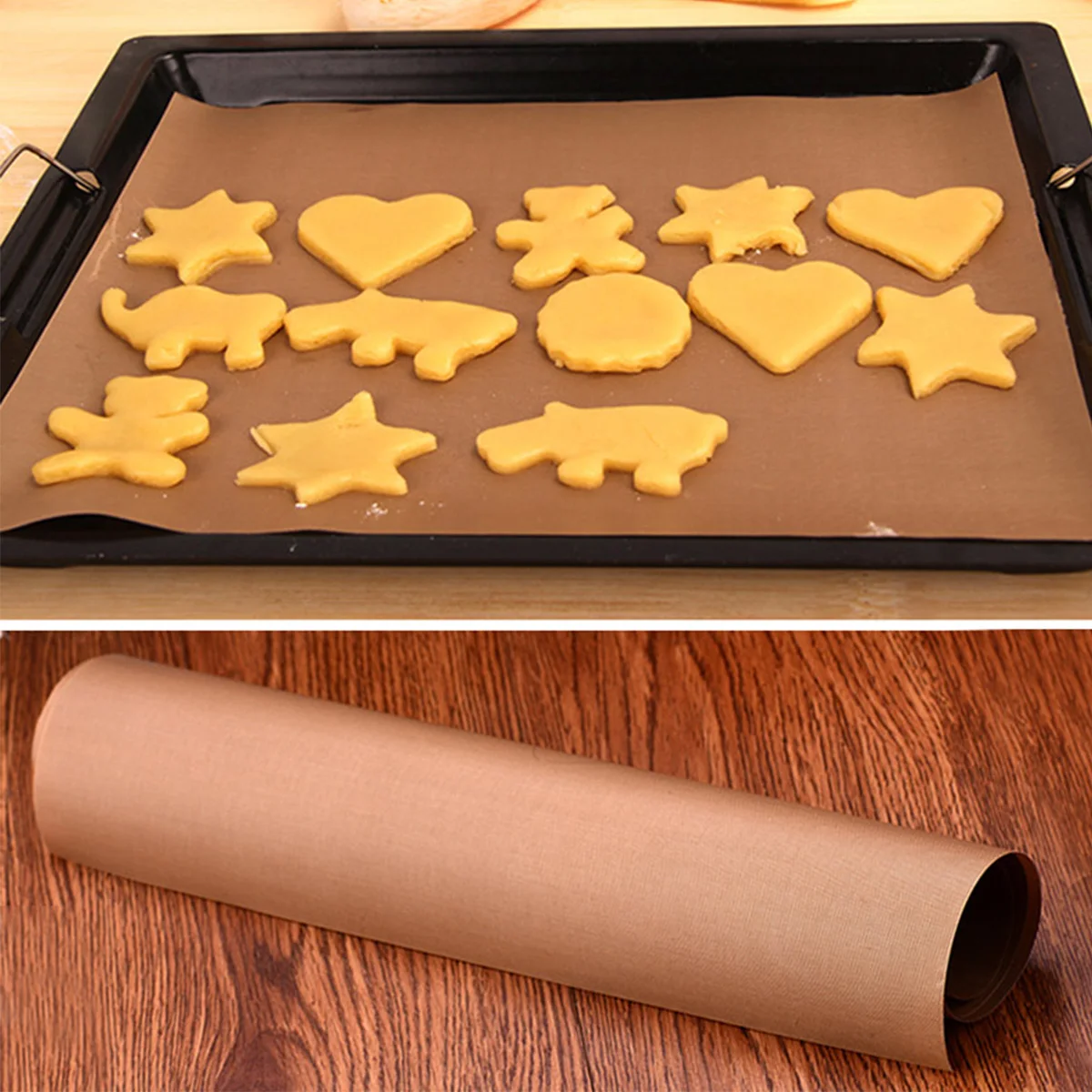 

30x40cm Baking Tool Oil Paper Non-Stick Oil Linen High Temperature Heat-Resistant Pad Oven Baking Pad Tool Outdoor Barbecue Pad