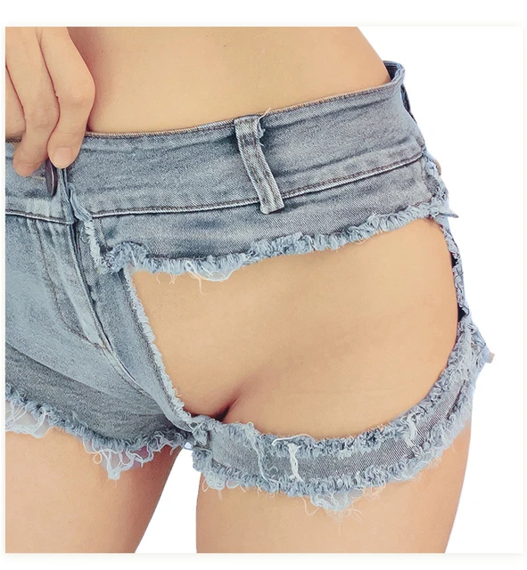 Summer Ladies Sexy Denim Shorts Super Short Denim Pants Ripped
