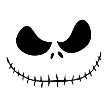 

Interesting Jack Skellington Smilecar Palms Car Stickers Motorcycle Decals Waterproof Windshield Decals PVC 12cm X 17cm
