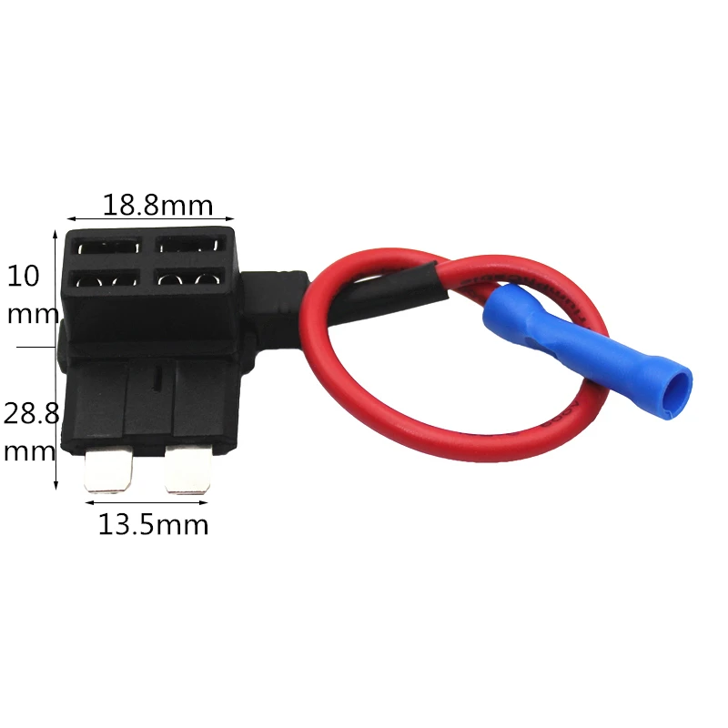 12V MINI SMALL MEDIUM Size Car Fuse Holder Add-a-circuit TAP Adapter with 10A Micro Mini Standard ATM Blade Fuse