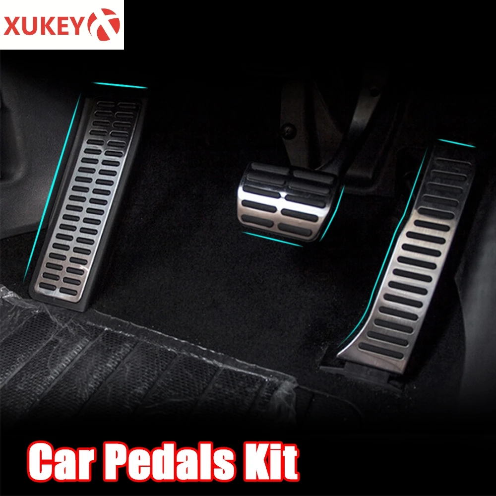 

NonSlip AT Gas Brake Foot Pedal Pad Cover Kit Car Accessories For Skoda Octavia For Seat Altea For VW Jetta Golf Scirocco Tiguan