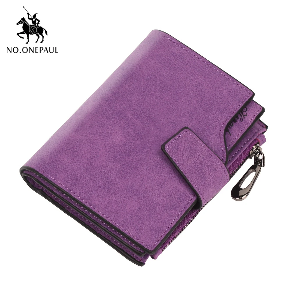 

NO.ONEPAUL 2020 New Wallet Women's Short Buckle Student Scrub Multi-Card Zipper Wallet Wallet Women Wallet Scrub Women