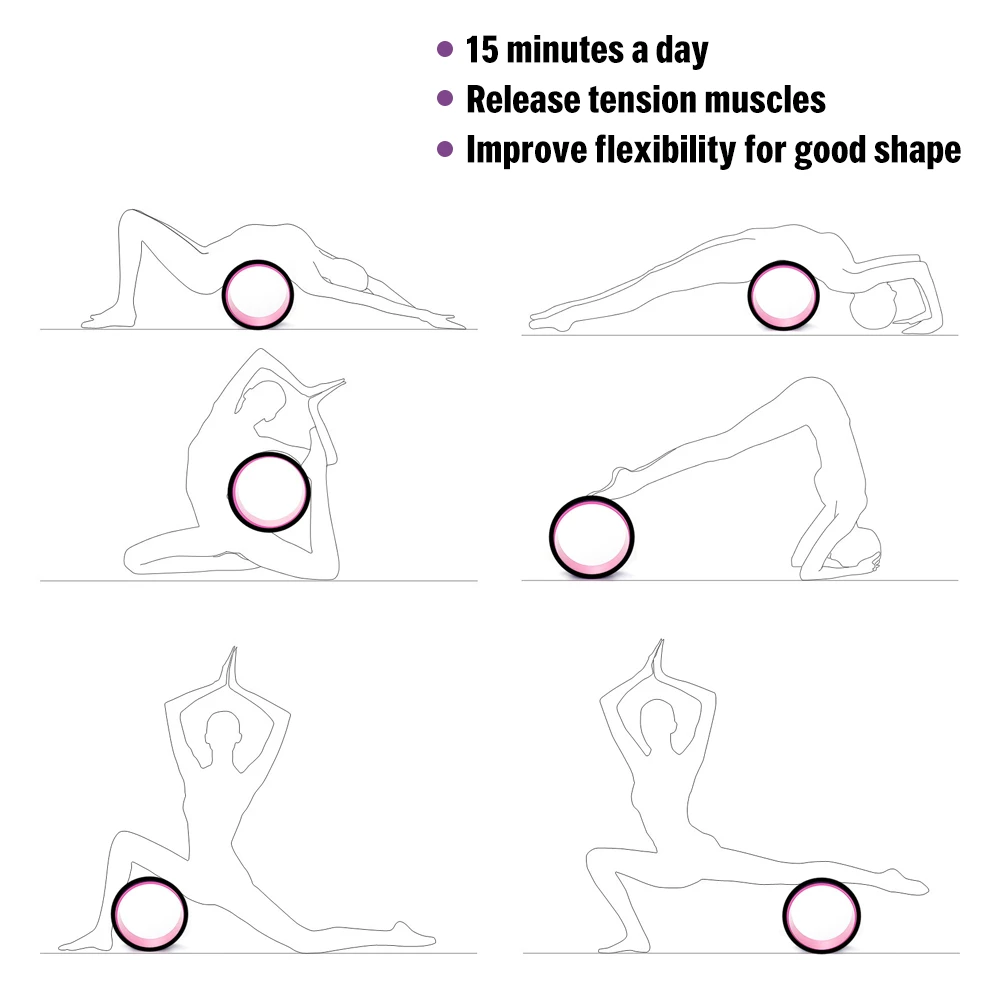 Колесо для йоги Dharma Pose Wheel 12.5x5In круглое кольцо сильный Ролик назад носилки баланс аксессуар фитнес оборудование для похудения