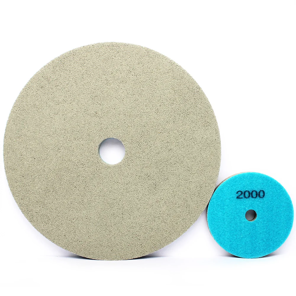 4" Diamond Sponge Fiber Polishing Pad 12 Piece for Marble Granite shiny result 4" Diamond Sponge Fiber Polishing Pad 12 Piece for Marble Granite shiny result