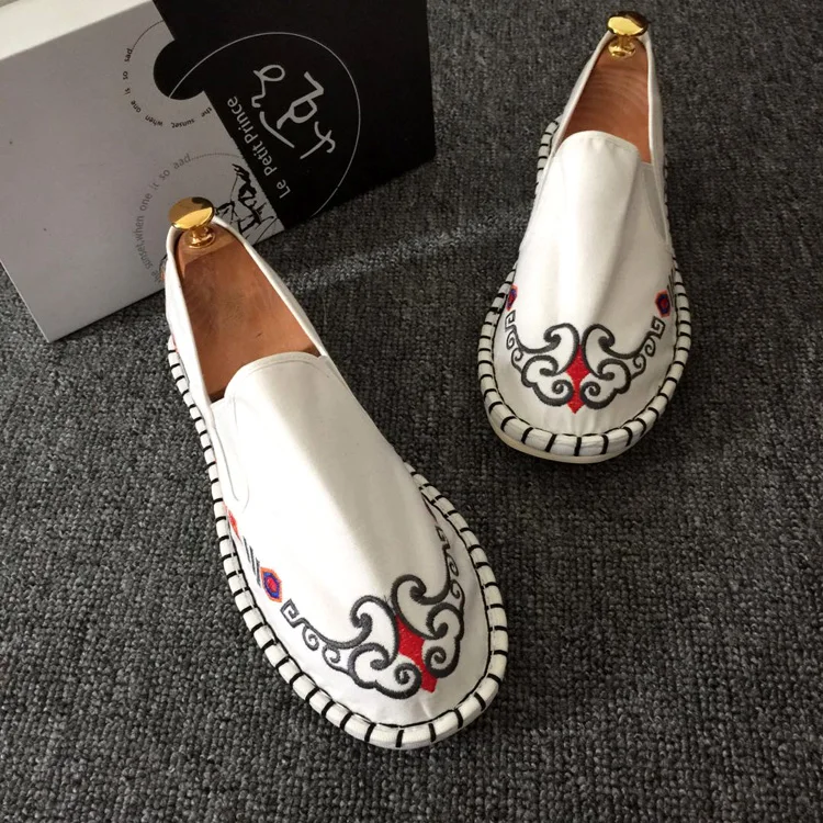 Men's Casual Loafers Summer Slip on Canvas Shoes