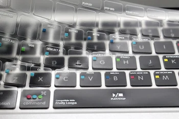

HRH Fruity Loops FL Shortcut Hot Key Functional TPU Backlight Keyboard Cover Skin Protector For Macbook Pro Air 13 15 17 USA