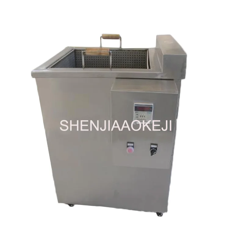 CY500 Single basket oil-water separation square fryer 380V Semi-automatic fryer French fries processing machine 12KW 1pc