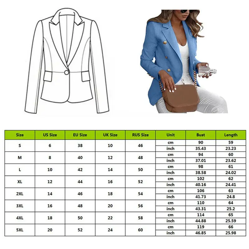Большие размеры 4XL, Женская куртка с длинным рукавом и пуговицами, пальто, верхняя одежда, Офисная Женская мода, элегантный топ, костюм