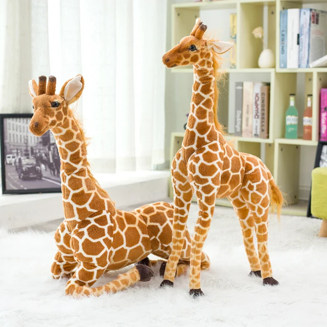 Huge Real Life Giraffe Plush Toys Cute Stuffed Animal Dolls Soft Simulation Giraffe Doll Birthday Gift Kids Toy Bedroom Decor 3