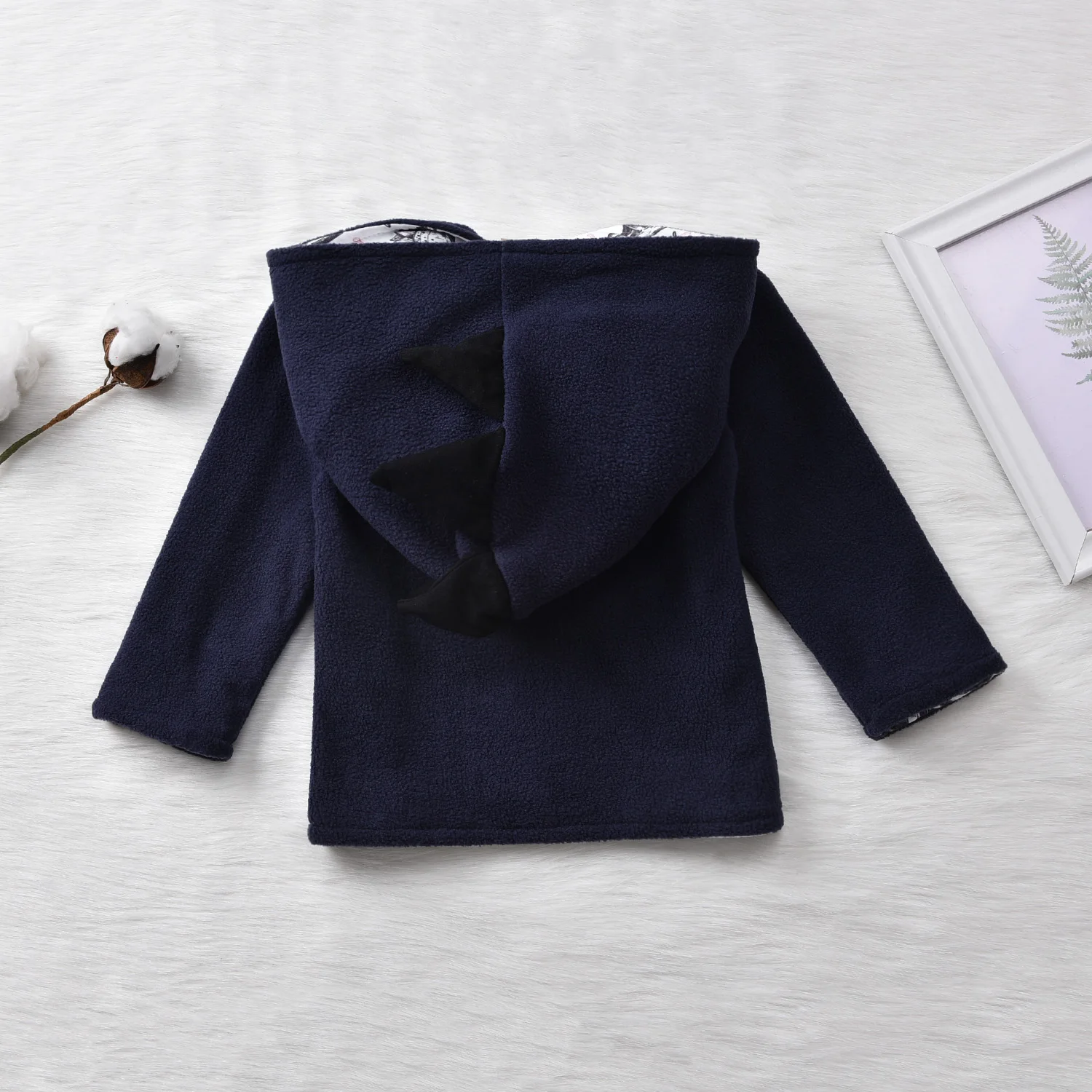 Толстовка с капюшоном и рисунком динозавра для маленьких мальчиков, пальто, топы, куртка, зимняя одежда