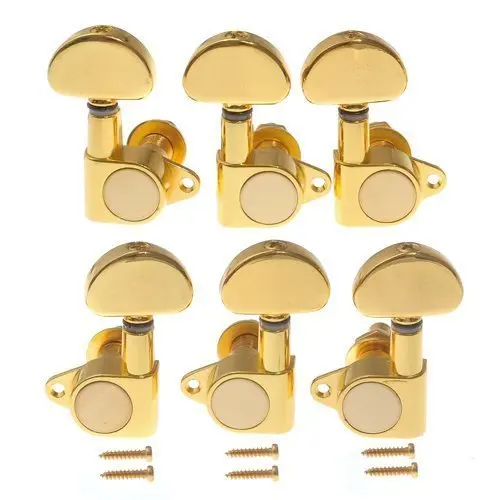 

1set 3l3r Grover - Style Tunning Pegs Grover Tuners Machine Heads Gold