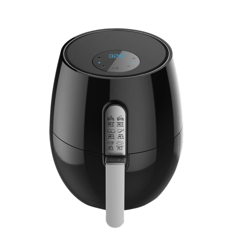  Smart Press Screen Air Fryer Home Oil-Free Degreasing Electric Fries Machine Indoor Grill Black-US  - 4000517368614