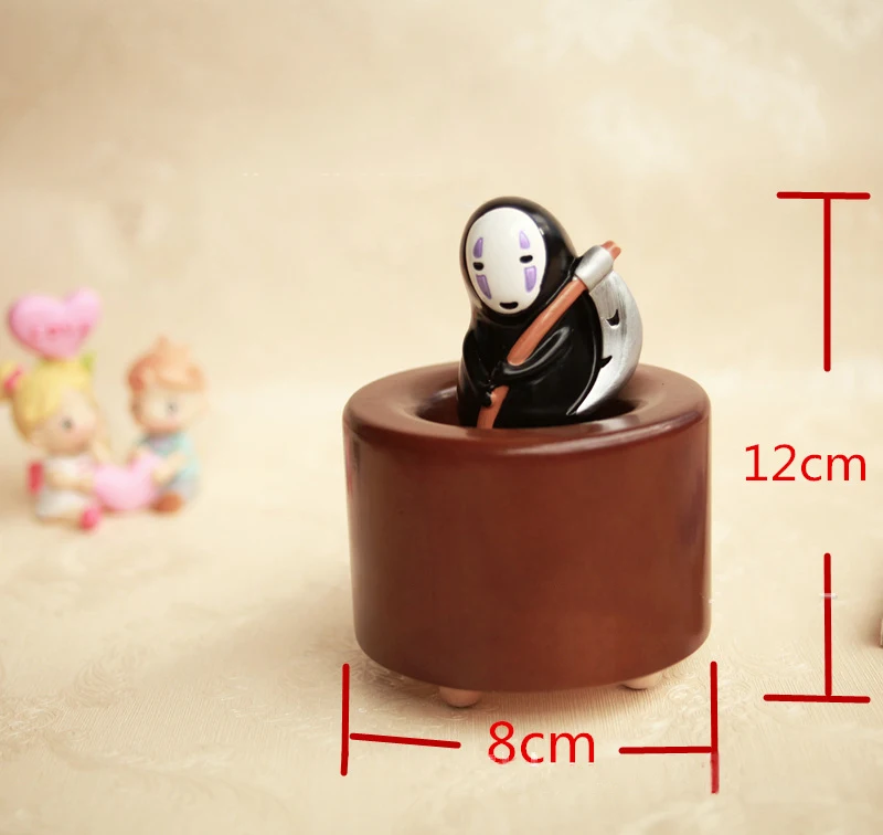 High Quality 12cm*8cm Muzic Box Faceless Male In The Palm Of The Music Box Series Mini Wood Funny Gift Christmas Decorations
