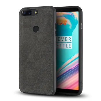 

Luxury Genuine Leather Phone case For Oneplus 5T fundas Soft Edge shell shockproof back cover For one plus 3 3T 5 6 6t 7 coque