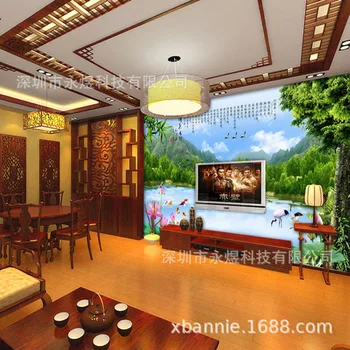 

Non-Woven Fabric 3D Large Scenery Mural Landscape Living Room Restaurant Sofa Bedroom TV Background Wallpaper Wallpaper