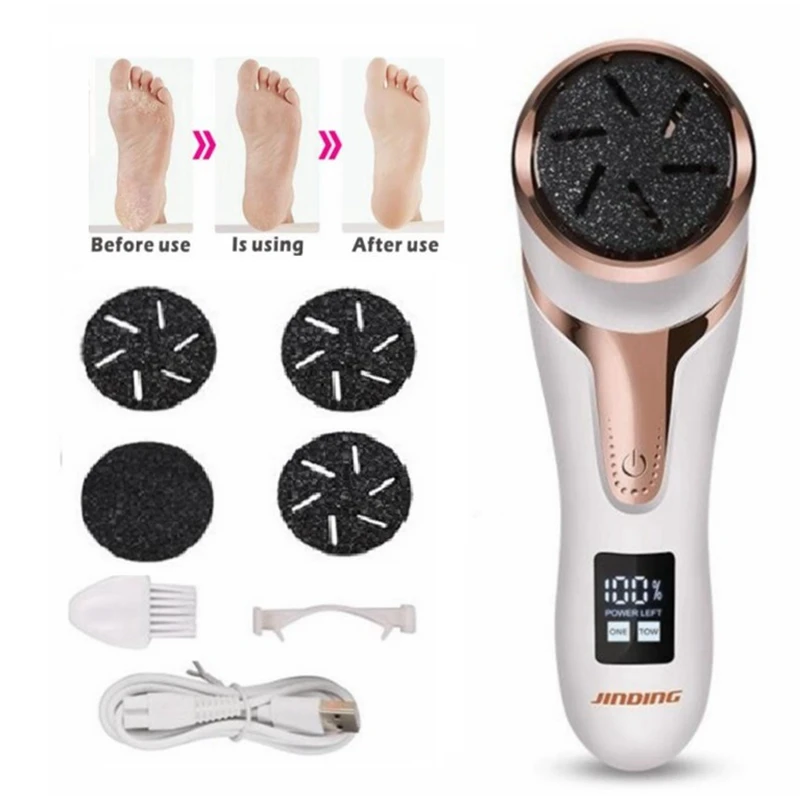 Electric Pedicure Sander Tools Foot Care File Heels Remove Hard Cracked Dead Skin Callus Remover LCD Feet Clean Care Machine electric foot grinder electric foot file electric foot callus remover
