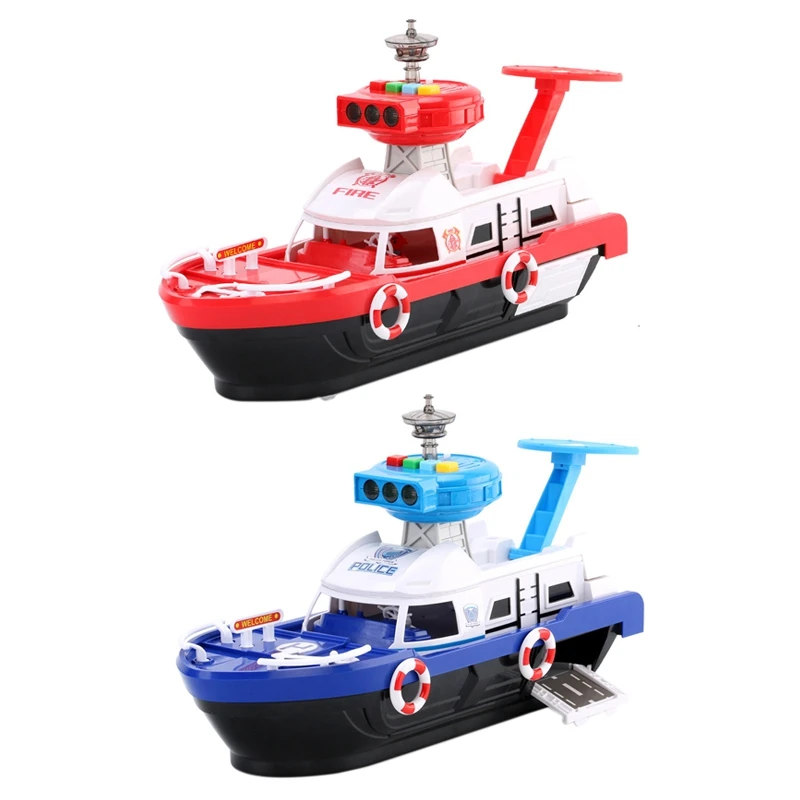 

Kids Toys Simulation Track Boat Diecasts & Toy Friction Music Parking