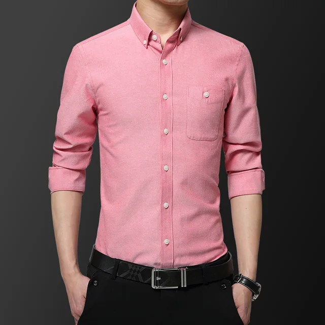 2022 New Mens Long Sleeve Shirt Simple 
