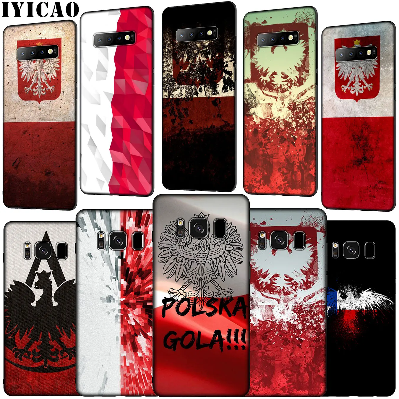 IYICAO Poland Flag Soft Silicone Phone Case for Samsung Galaxy S20 Ultra S10 Lite S9 S8 Plus S6 S7 Edge S10e Cover |