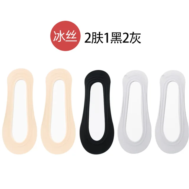 lace socks Invisible Women's summer Anti-slip Short Cotton cute 5 pairs fashion Ankle woman 2021 trends sexy transparent socks 16