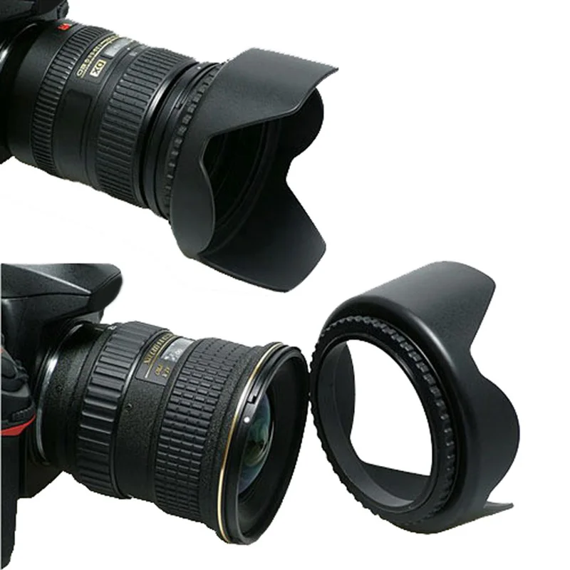 55mm Digital Lotus Flower Hood Professional Deluxe Hard Lens Hood for Sony/Canon/Nikon LHB99