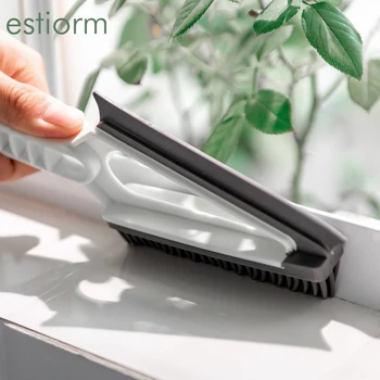 

Multifunctional Bathroom Kitchen Cleaning Brush Door & Window Track Cleaning Brush with Scraper Gap Window Groove Cleaning Tool