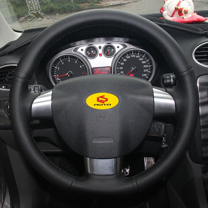 Оплетка на руль для Ford Focus 2 2005 2011 (3 Спицы) кожаный чехол чехол|Чехлы руль| |