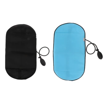 

2 Pieces Air Inflatable Lumbar Back Support Cushion Pillow, Align the Spine and Ease Lower Back Pain for Women Men
