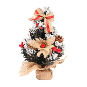 

Mini Christmas Tree Table Ornament Desktop Window Balcony Decoration Tree Home Festival Party Decor
