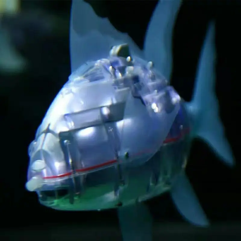 Hi-tech Bionic пульт дистанционного управления Механическая рыба долгое время плавание светится в темноте мульти-шарнир подвижная игрушка для украшения аквариума