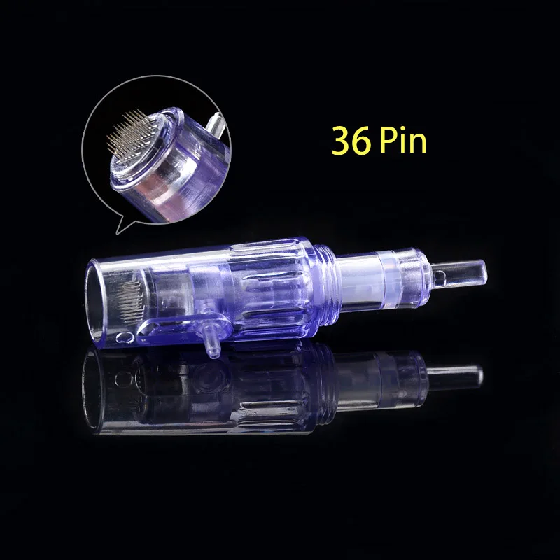 10pcs 36 Pin 10 шт. игольчатые картриджи винт порт костюмы Aqua Derma ручка 9/12/24/36/42/Nano/3D/5D иглы дропшиппинг - Цвет: 10pcs 36 Pin