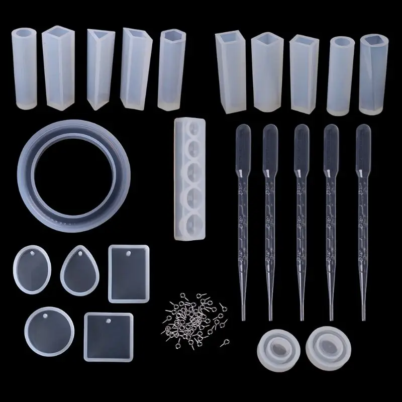1 комплект силиконовой формы ювелирные изделия эпоксидная форма набор инструментов для DIY мастерство кулон браслет формы украшения
