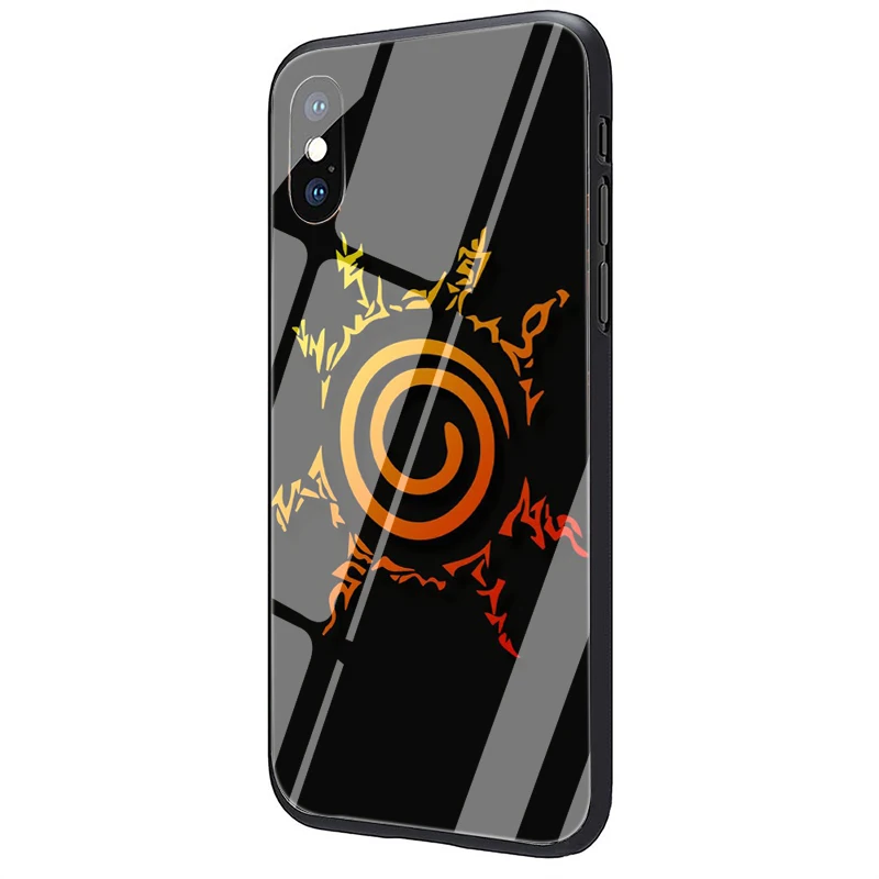 EWAU Аниме Наруто Чехол из закаленного стекла для телефона для iphone 5 5s SE 6 6s 7 8 plus X XR XS 11 Pro Max - Цвет: G8