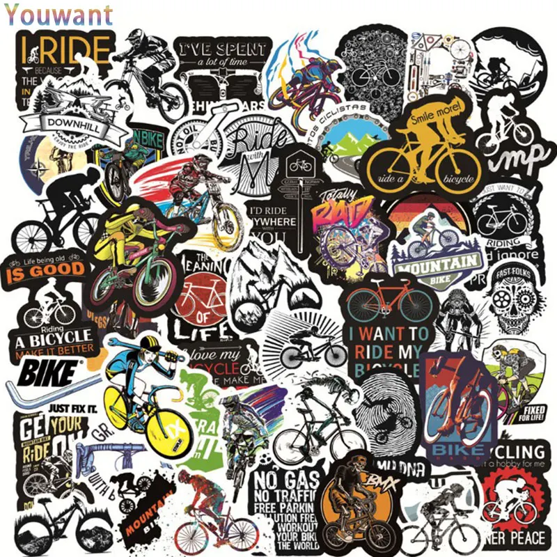 

50pcs pack Stickers Hip-hop Skull Cartoon Character Graffiti Sticker For Skateboard Laptop Waterproof Toy Cool Bike Decoration