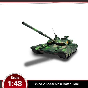 

China ZTZ-99 Main Battle Tank 3d Paper Model Three-dimensional Hand-made Drawings Military Land Tank Vehicle Puzzle Work 1:48