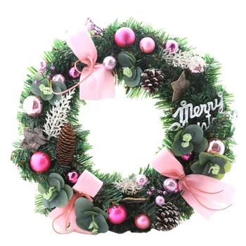 

Christmas Decoration Wreath Christmas Pine Cone Wreath Window Decoration Pendant Pine Cone Ball And Bow Christmas Gift