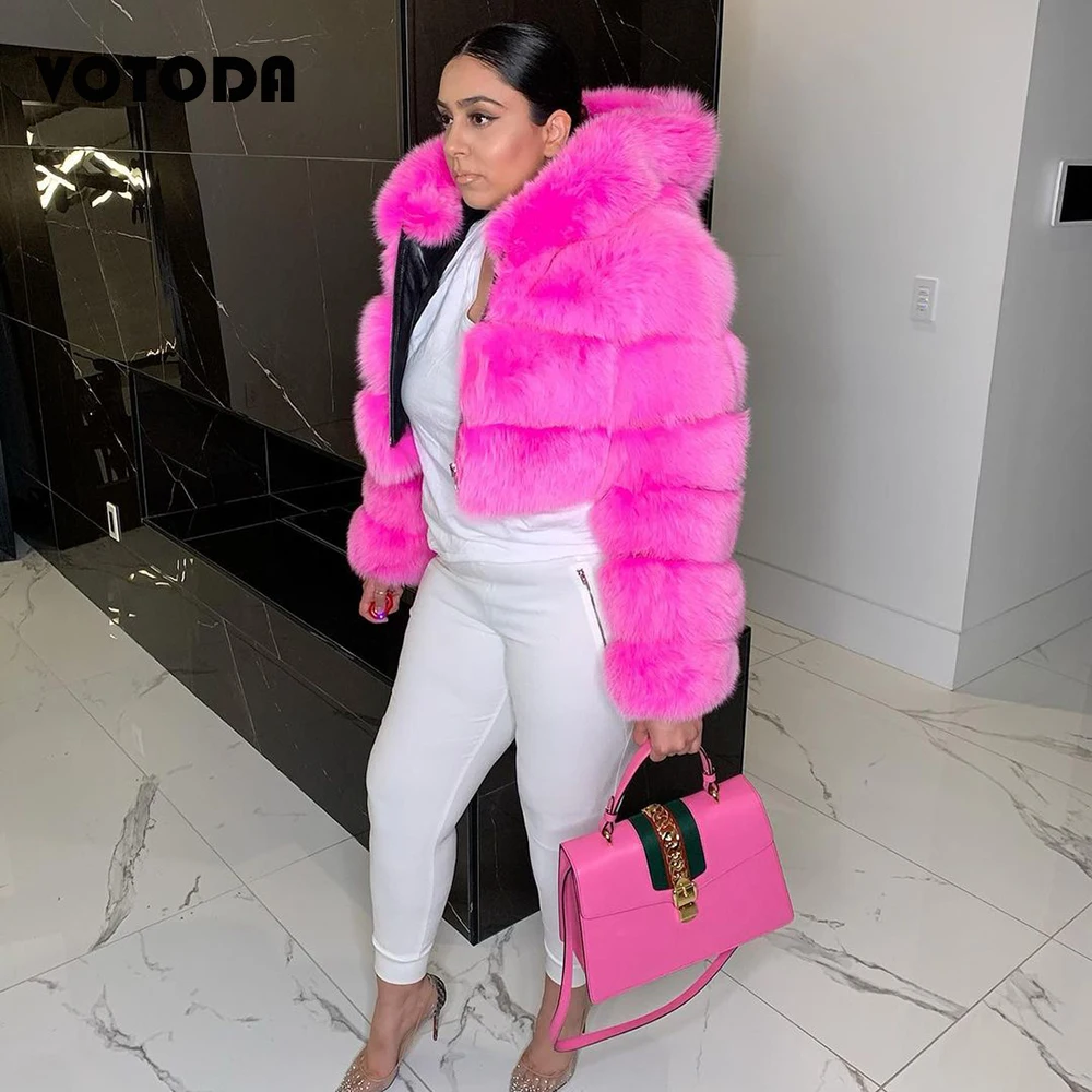 fur hooded coats for women