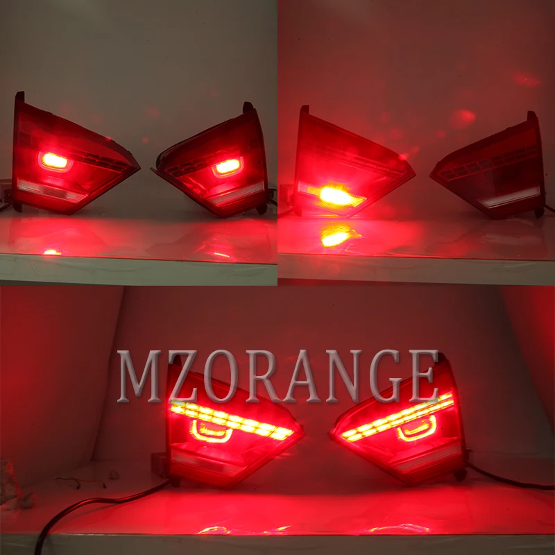 MZORANGE Tail Light for Volkswagen New Passat 2011 Taillight LED rear lamp DRL+Turn Signal+Brake+Reverse Car Styling