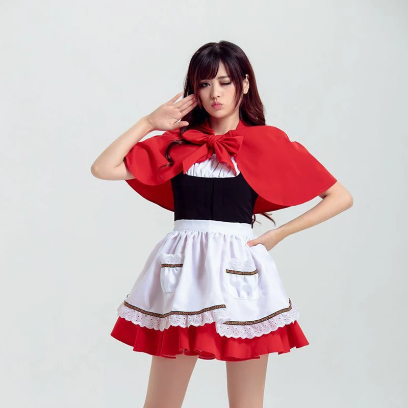 

Halloween Little Red Riding Hood Cosplay Anime Performance Cosplay Maid Game Uniform Maid Uniforms Festival Party Performance