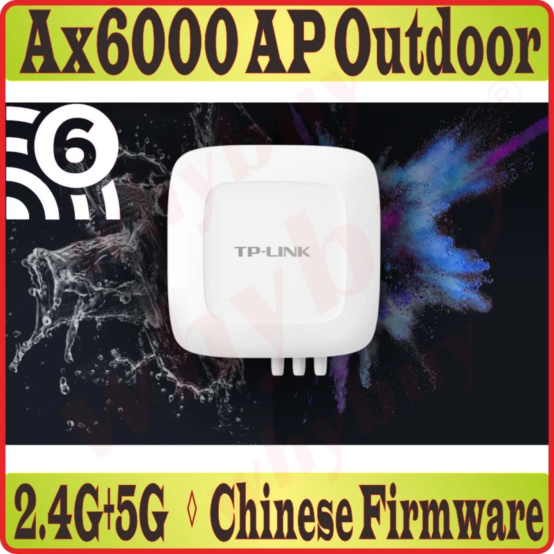 Chin-Firmware, Wi-Fi6 802.11AX WiFi6 беспроводной Открытый AP CPE, 2,4 ГГц 1147 м 5 ГГц 4804 м, 2500 м RJ45 порт, SFP порт, AX6000 Wi-Fi 6