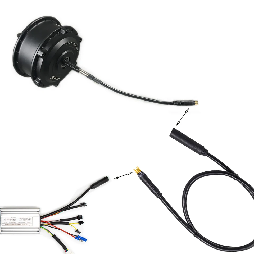 Câble d'extension de moteur à 9 broches E pour moyeu de vélo électrique