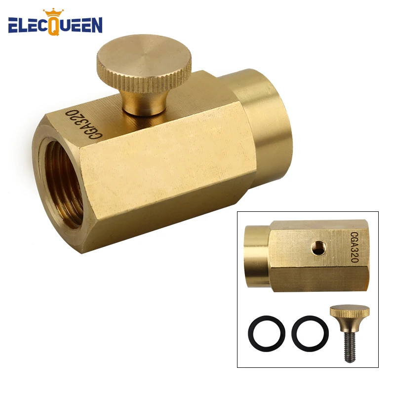 Soda Bottle Cylinder Convert Kit Brass Adapter Refill Co2 Gas Soda Inflatable Valve Connector Interface W21.8 / CGA320,beverage dispenser,sparkling water maker