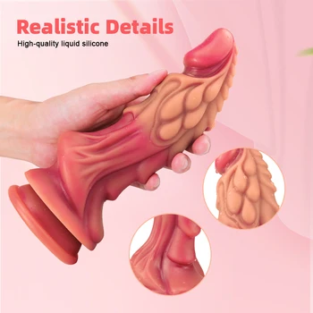 Silicone Dildo Artificial Penis Dragon Didlo Sex Toys For Women Masturbators Men Monster Anal Butt Plug Adults Only Couple Sexy 4