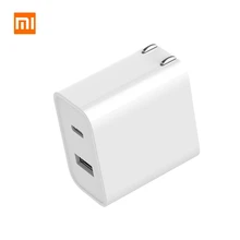 Xiaomi Оригинальное USB зарядное устройство 1A1C 30 Вт макс Смарт выход PD 2,0 Q-C 3,0 type-C быстрое зарядное устройство для Xiaomi для samsung huawei